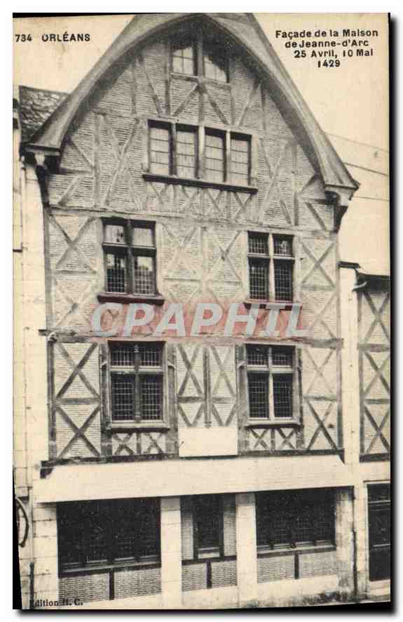 CPA Orleans Facade de la Maison de Jeanne d'Arc 