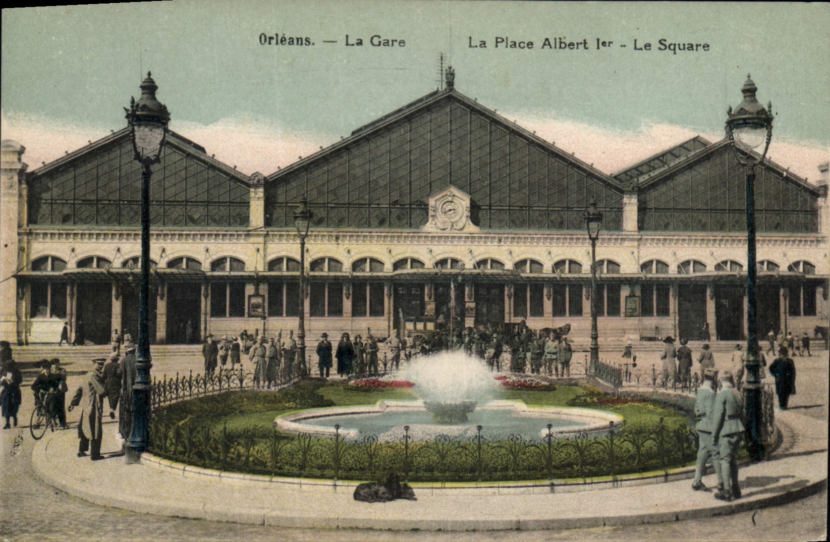 CPA Orleans La Gare La Place Albert I Le Square 