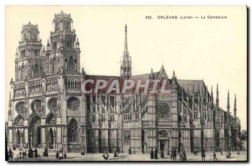 CPA Orleans Loiret La Cathedrale 