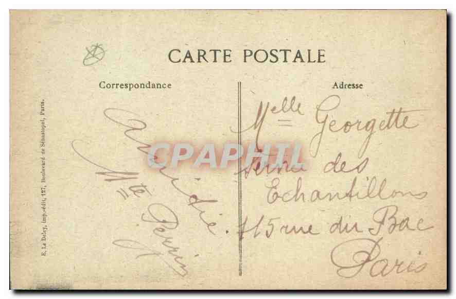 CPA Orleans Loiret La Cathedrale Eglise Ste Croix  — Verso