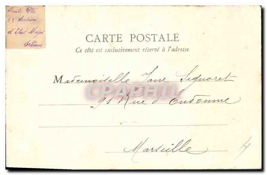 CPA Orleans Musee historique  — Verso
