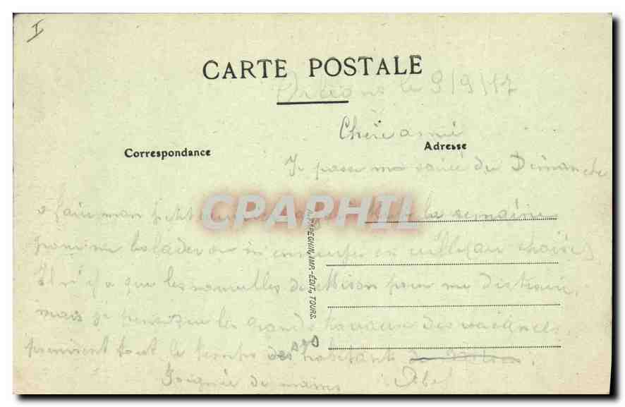 CPA Orleans Loiret Emplacement du Fort des Tourelles  — Rückseite