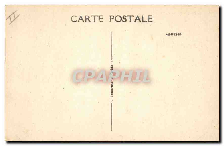 CPA Orleans Place du Martroi  — Rückseite