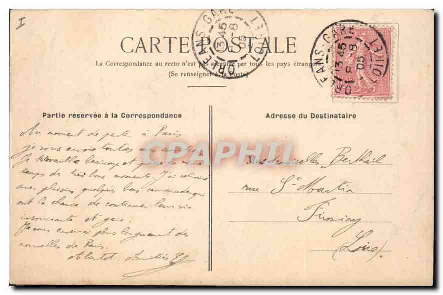 CPA Orleans Maison Diane de Poitiers  — Verso