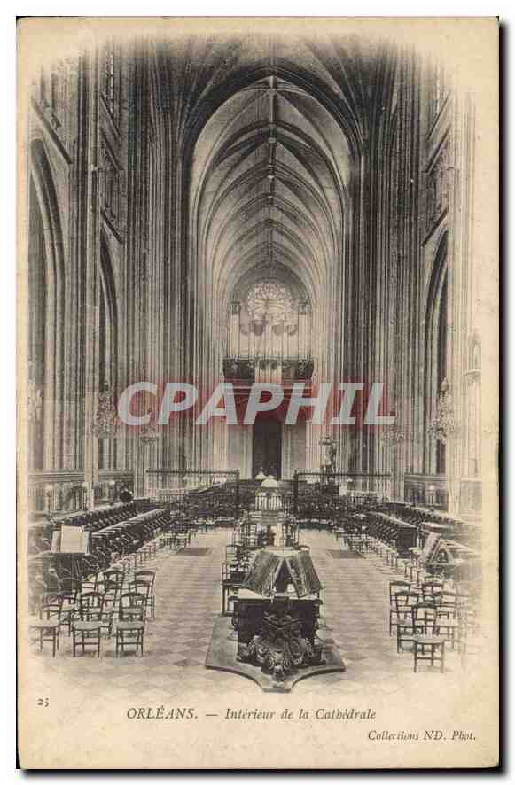 CPA Orleans Interieur de la Cathedrale 