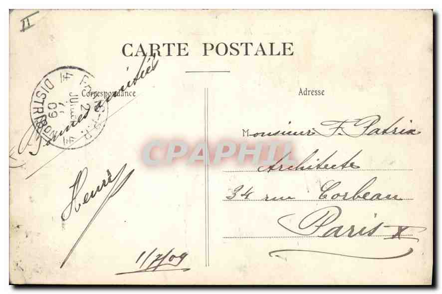 CPA Orleans Vue generale et le Pont  — Rückseite