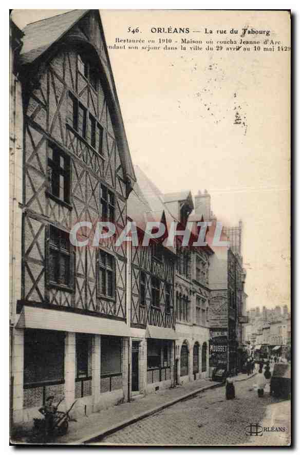 CPA Orleans La rue du Tabourg 