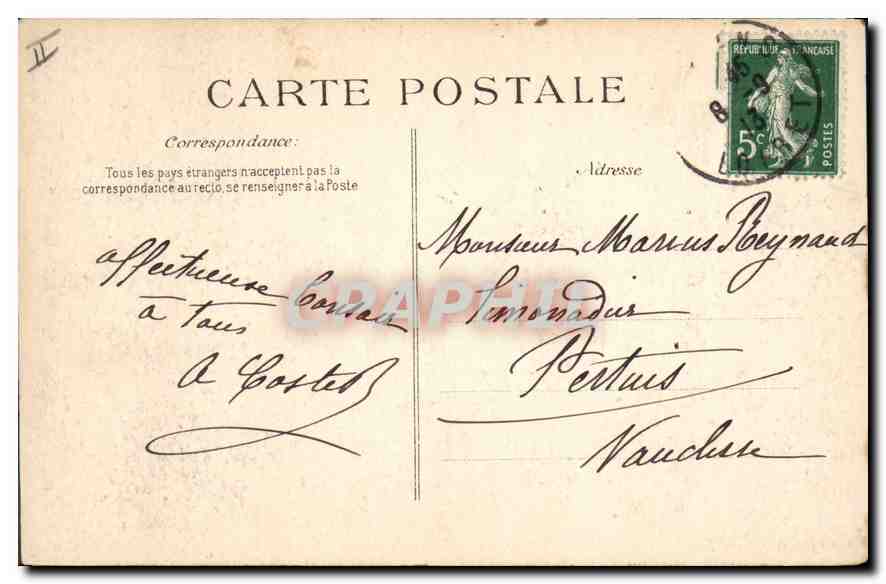 CPA Orleans La rue du Tabourg  — Rückseite