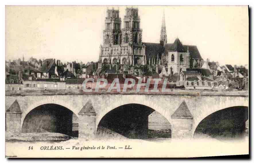 Orléans — Vue générale et le Pont — LL. n°14