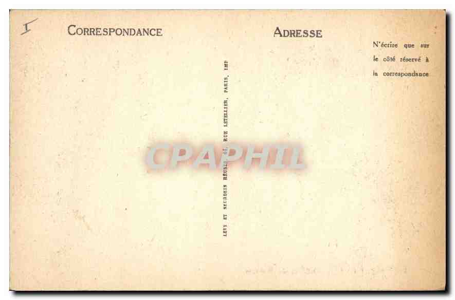 CPA Orleans La Place du Martroi Tramways — Rückseite