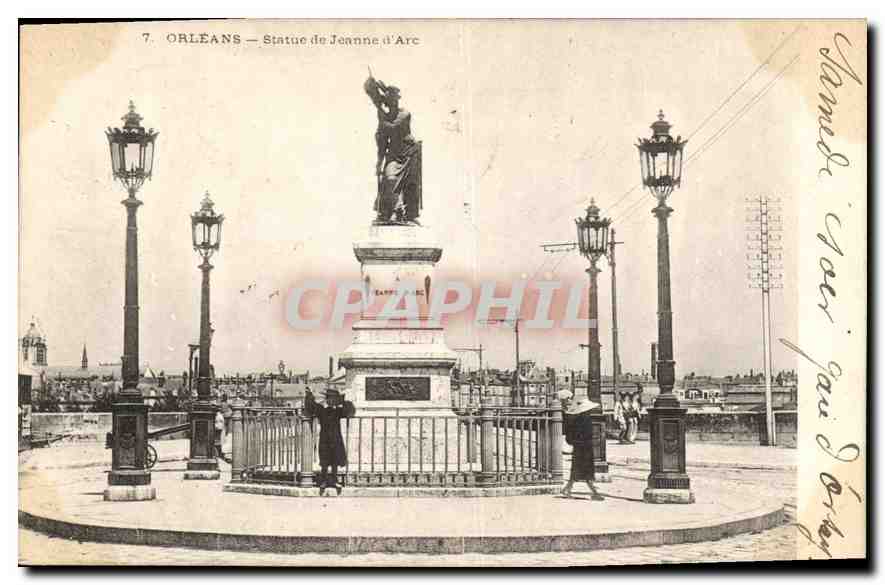 CPA Orleans Statue de Jeanne d'Arc 