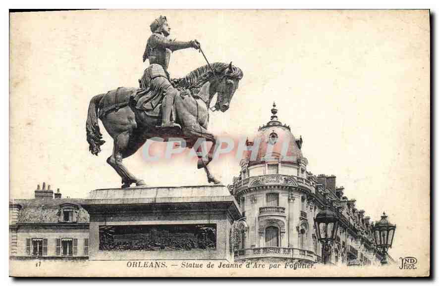 CPA Orleans Statue de Jeanne d'Arc 