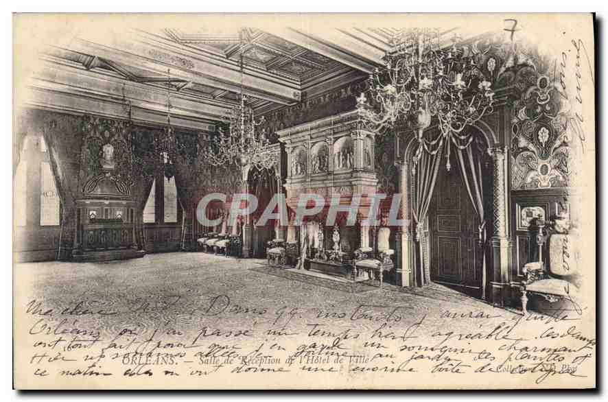 CPA Orleans Salle de Reception de l'Hotel de Ville 