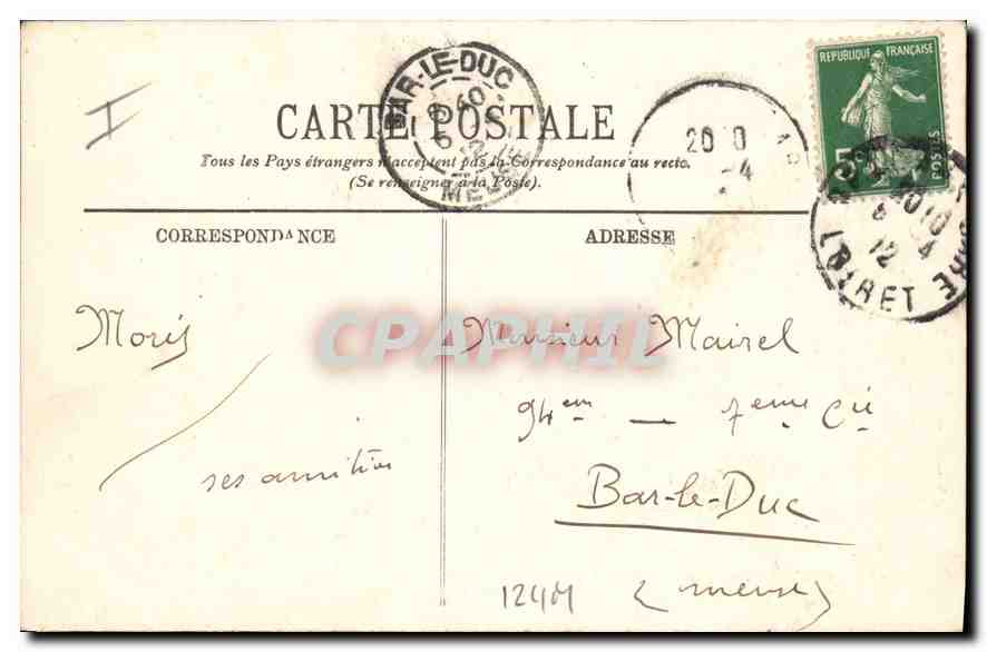 CPA Orleans Les Tourelles  — Rückseite