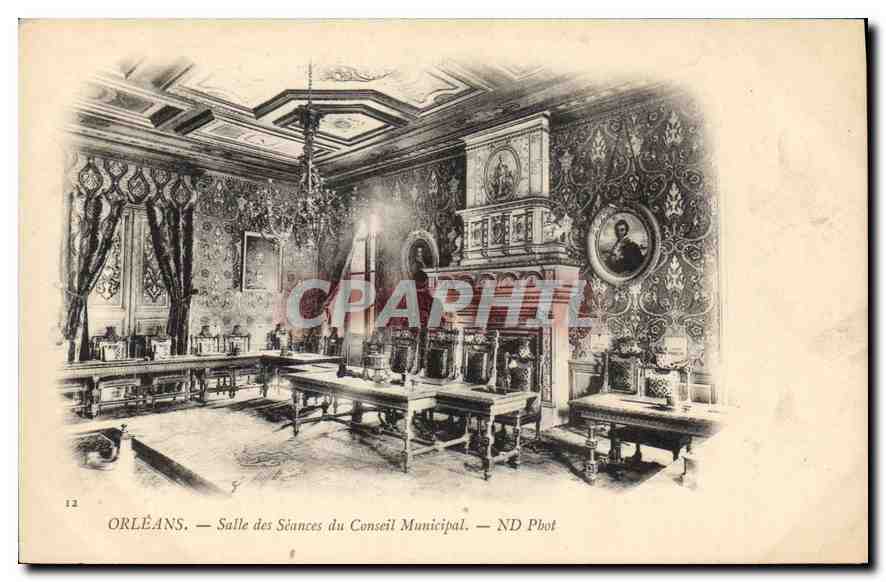 CPA Orleans Salle des Seances du Conseil Municipal 