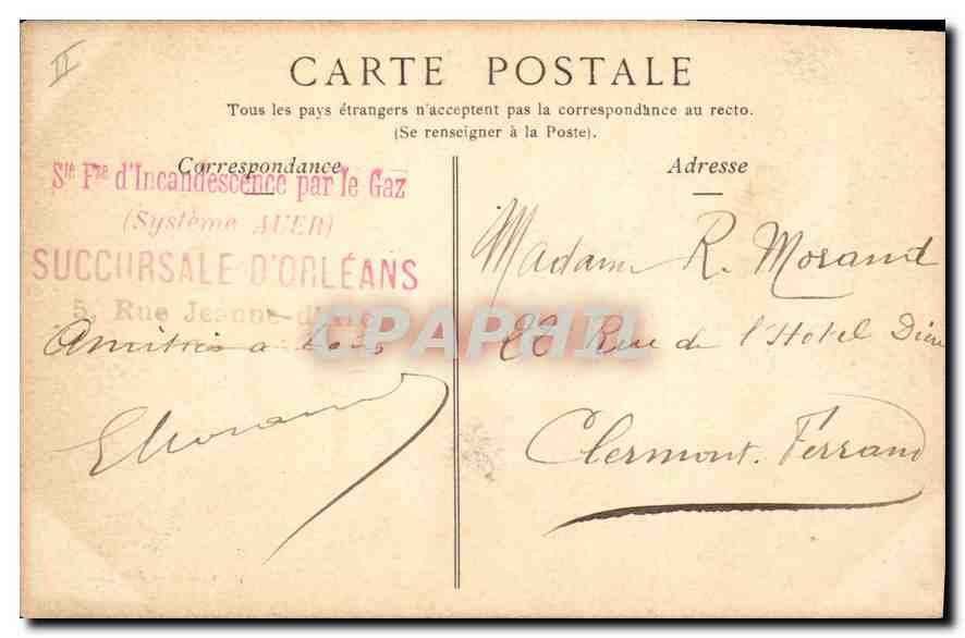 CPA Orleans Vue Generale  — Verso