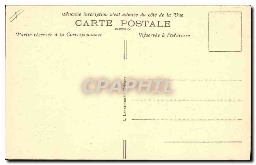 CPA Orleans La Rue du Tabour  — Verso