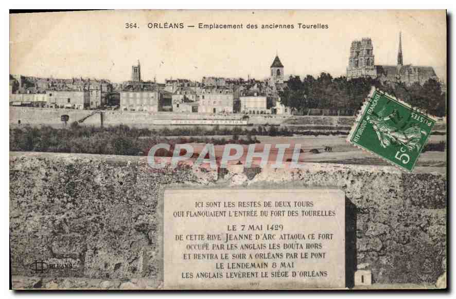 CPA Orleans Emplacement des anciennes Tourelles 
