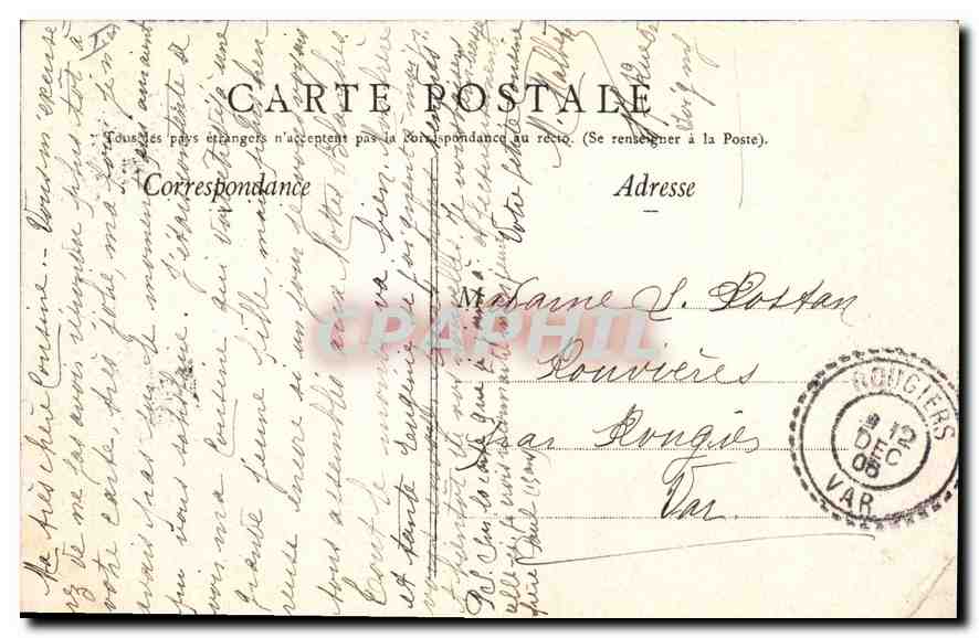 CPA Orleans Place de l'Etape  — Verso