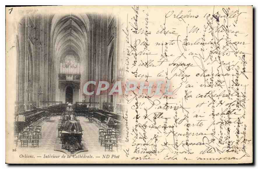 CPA Orleans Interieur de la Cathedrale 