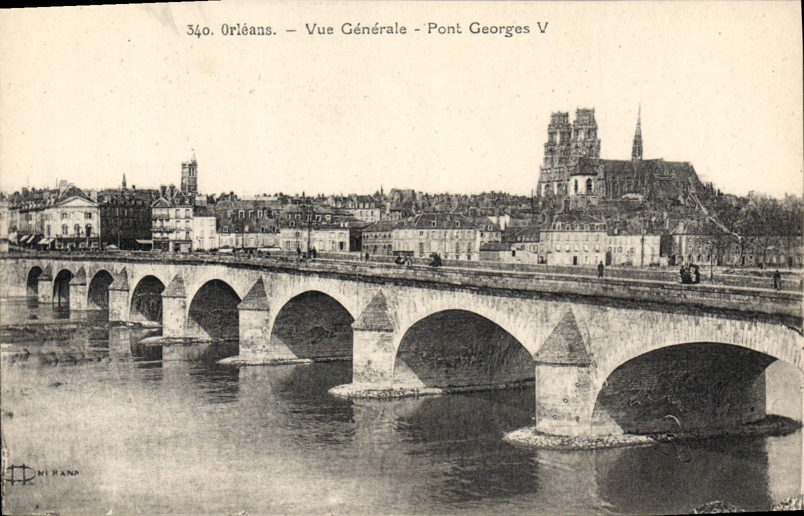 CPA Orleans Vue generale Pont Georges V 