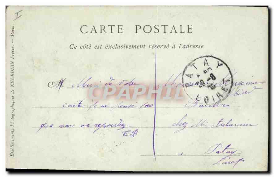 CPA Orleans Portail Meridional de la Cathedrale  — Verso