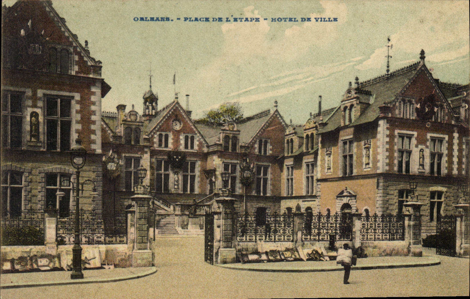 CPA Orleans Place de l'Etape Hotel de Ville 