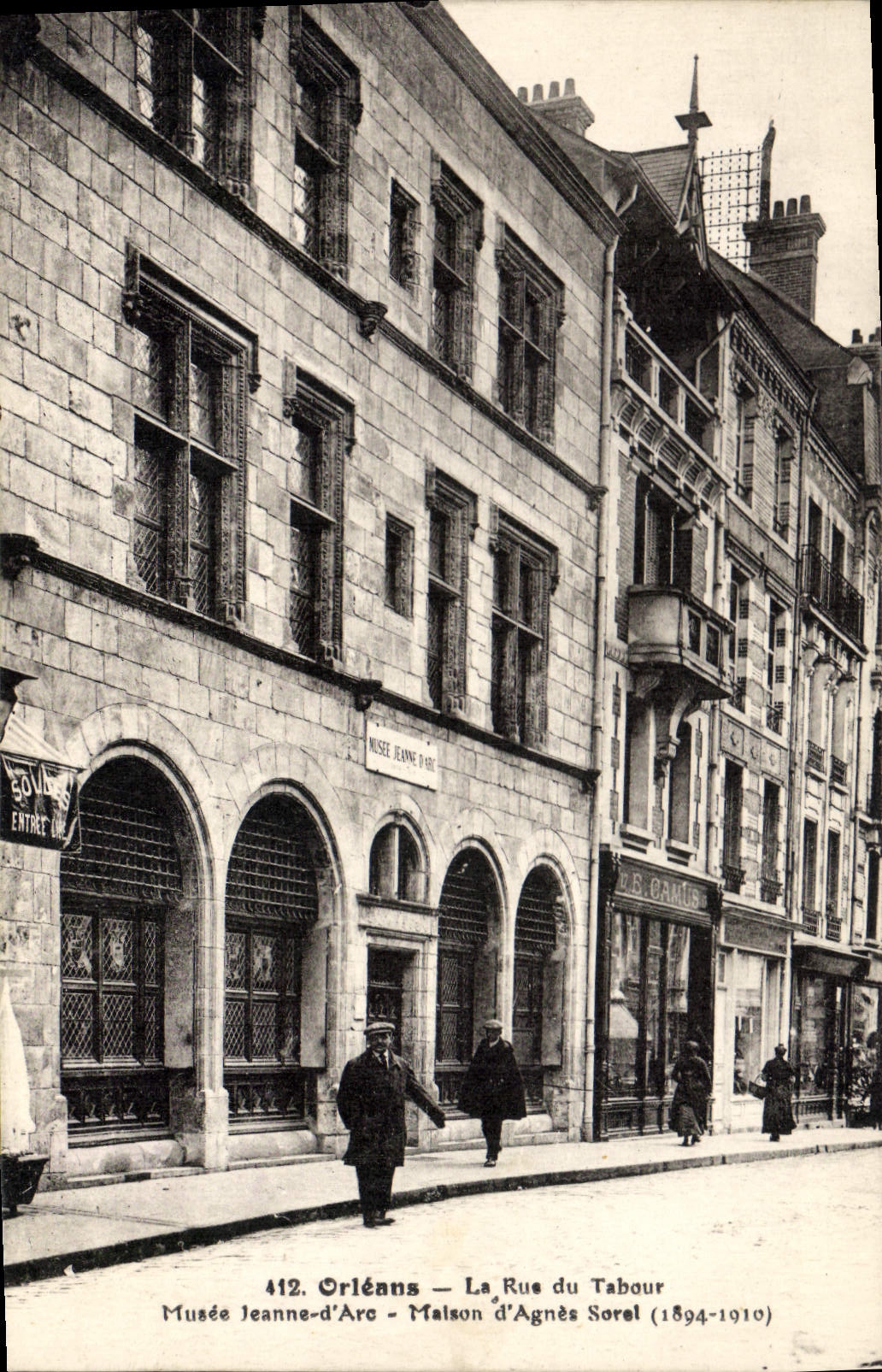 Orléans — La Rue du Tabour — Musée Jeanne-d'Arc — Maison d'Agnès Sorel (1894-1910)