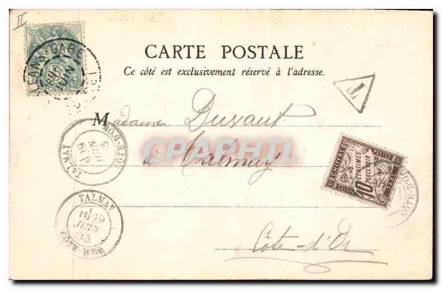 CPA Orleans Rue Jeanne D'Arc  — Verso