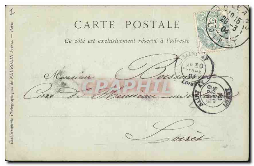 CPA Orleans Maison de Diane de Poitiers  — Rückseite