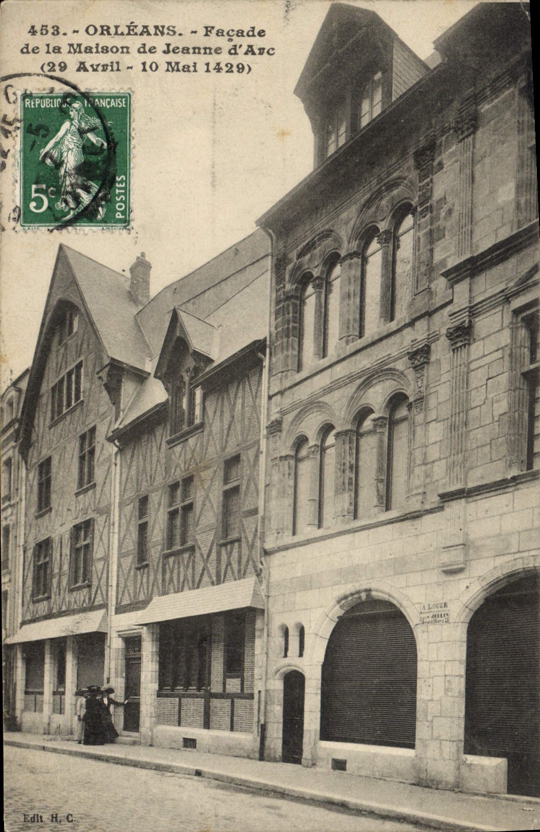 CPA Orleans Facade de la Maison de Jeanne D'Arc 