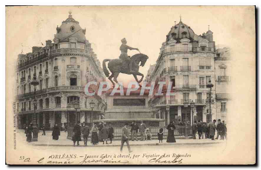 CPA Orleans jeanne D'Arc a Cheval 