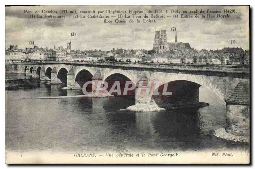 CPA Orleans Vue generale et le Pont George V 