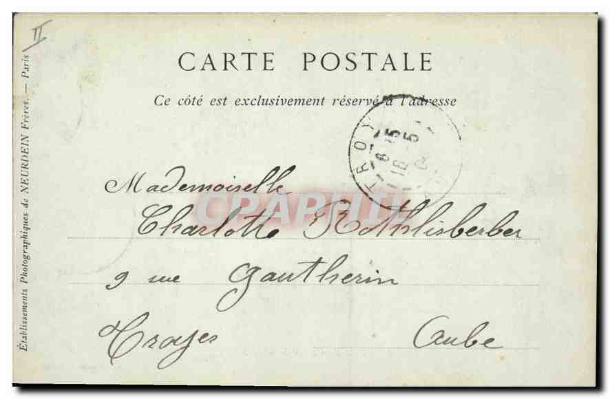 CPA Orleans Salle des Seances du Conceil Municipal  — Verso