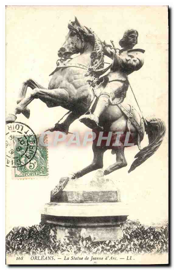 CPA Orleans La Statue de Jeanne D'Arc 