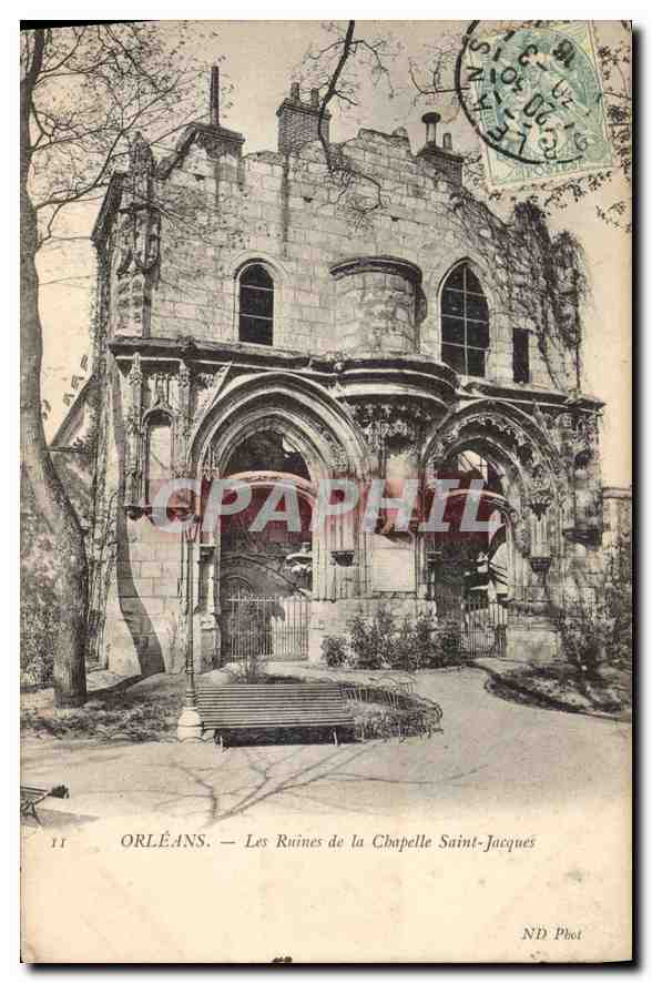 CPA Orleans Les Ruines de la Chapelle St Jacques 