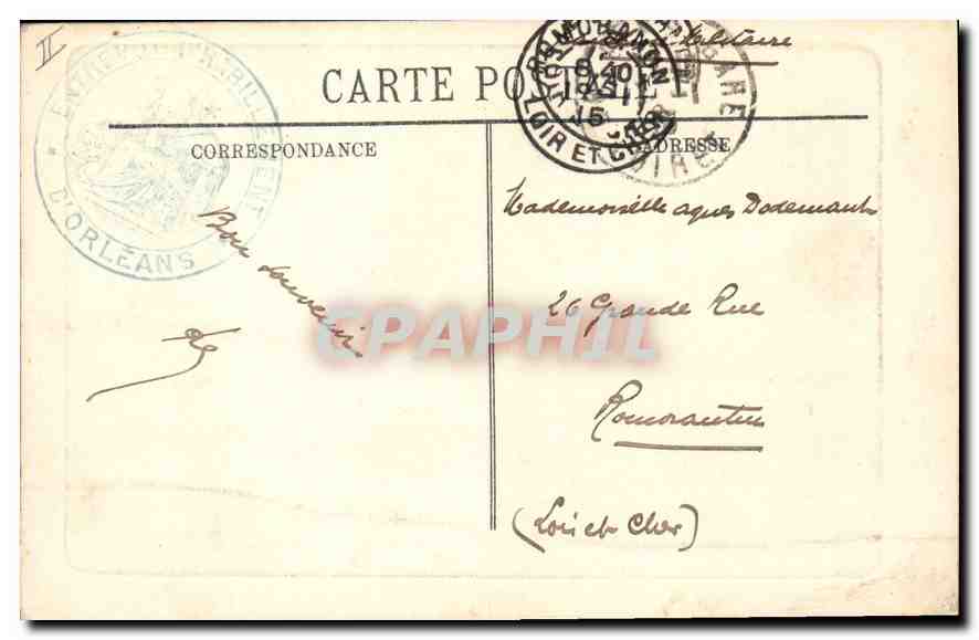 CPA Orleans La Maison d'Agnes Sorel  — Verso