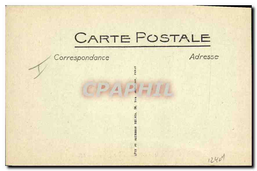 CPA Orleans La Place du Martroi et Rue de la Republique  — Rückseite