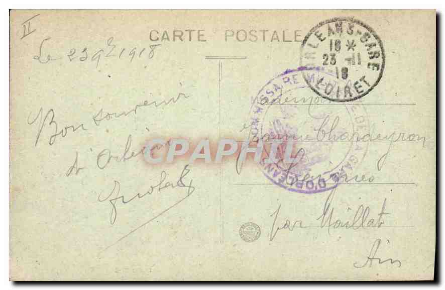 CPA Orleans La Rue Jeanne d'Arc  — Verso