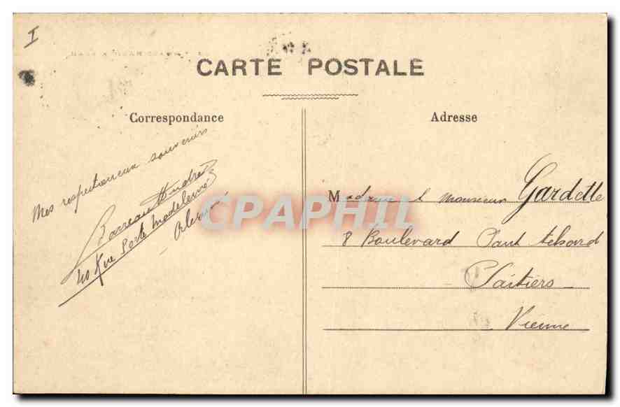 CPA Orleans Hotel Hardoni  — Rückseite