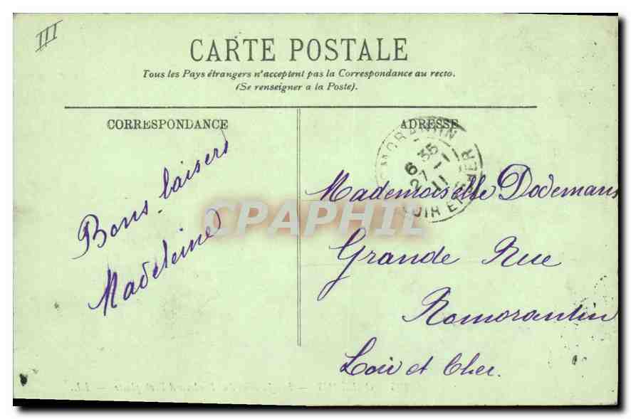 CPA Orleans Les Jardins du Boulevard Rocheplutte  — Verso