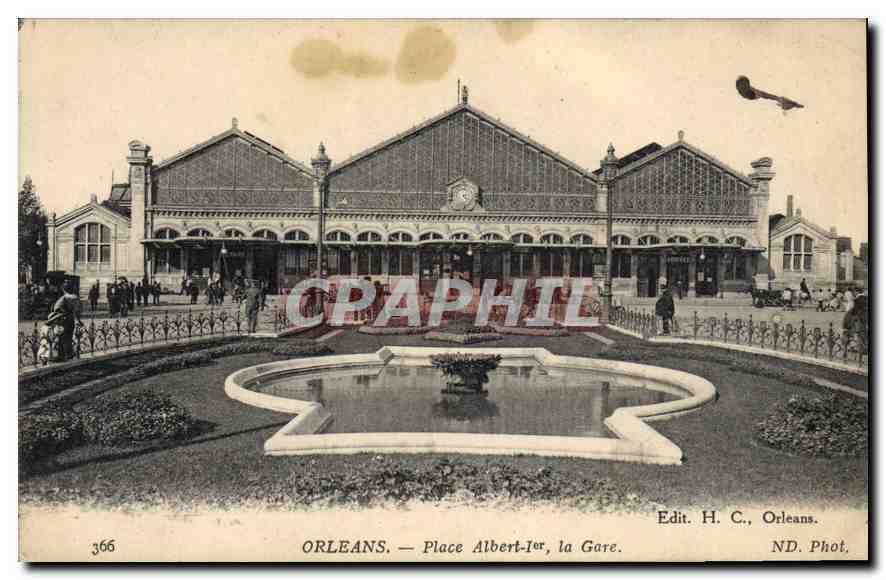 CPA Orleans Place Albert I La Gare 