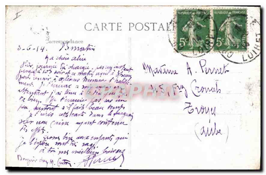 CPA Orleans Loiret Statue de Jeanne d'Arc par Foyatier  — Rückseite