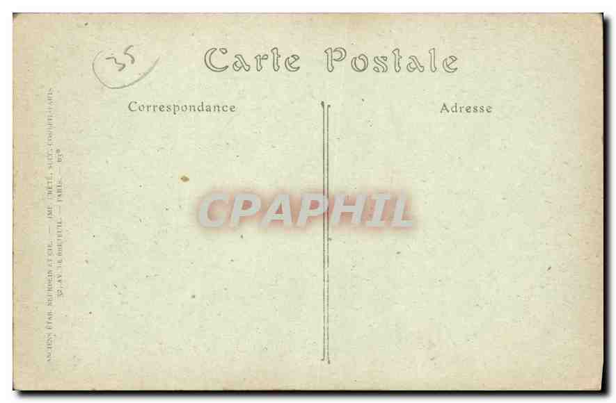 Saint-Malo — La Place Chateaubriand et la Porte Saint-Vincent — JND Hot, n°136 — Verso