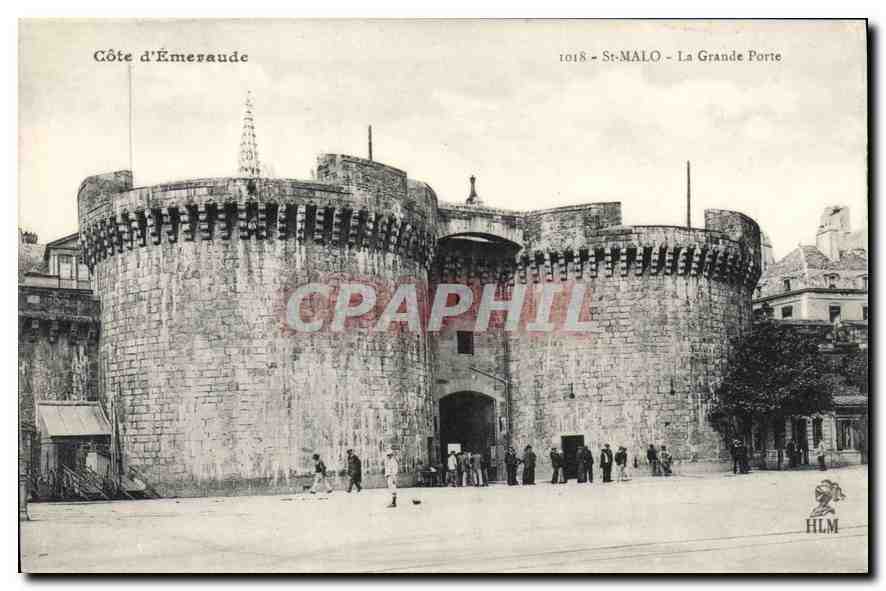 St-Malo - La Grande Porte — Côte d'Émeraude — éditeur HLM, n° 1018