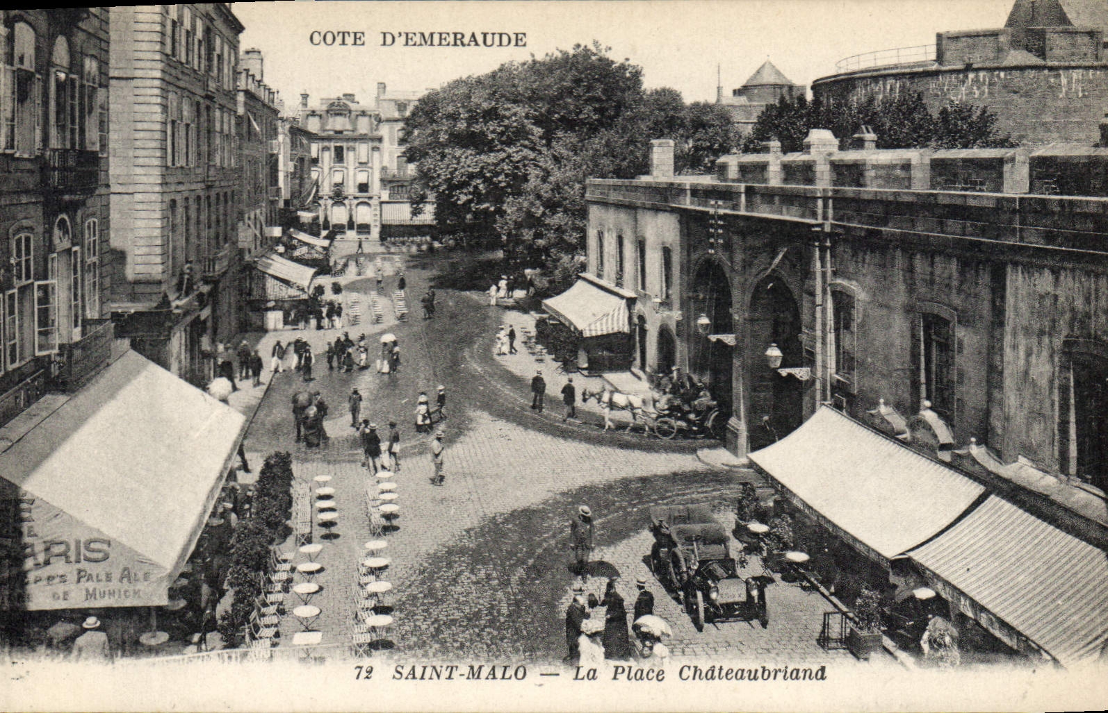Saint-Malo — La Place Châteaubriand — Arnaud et Nozès, Nantes