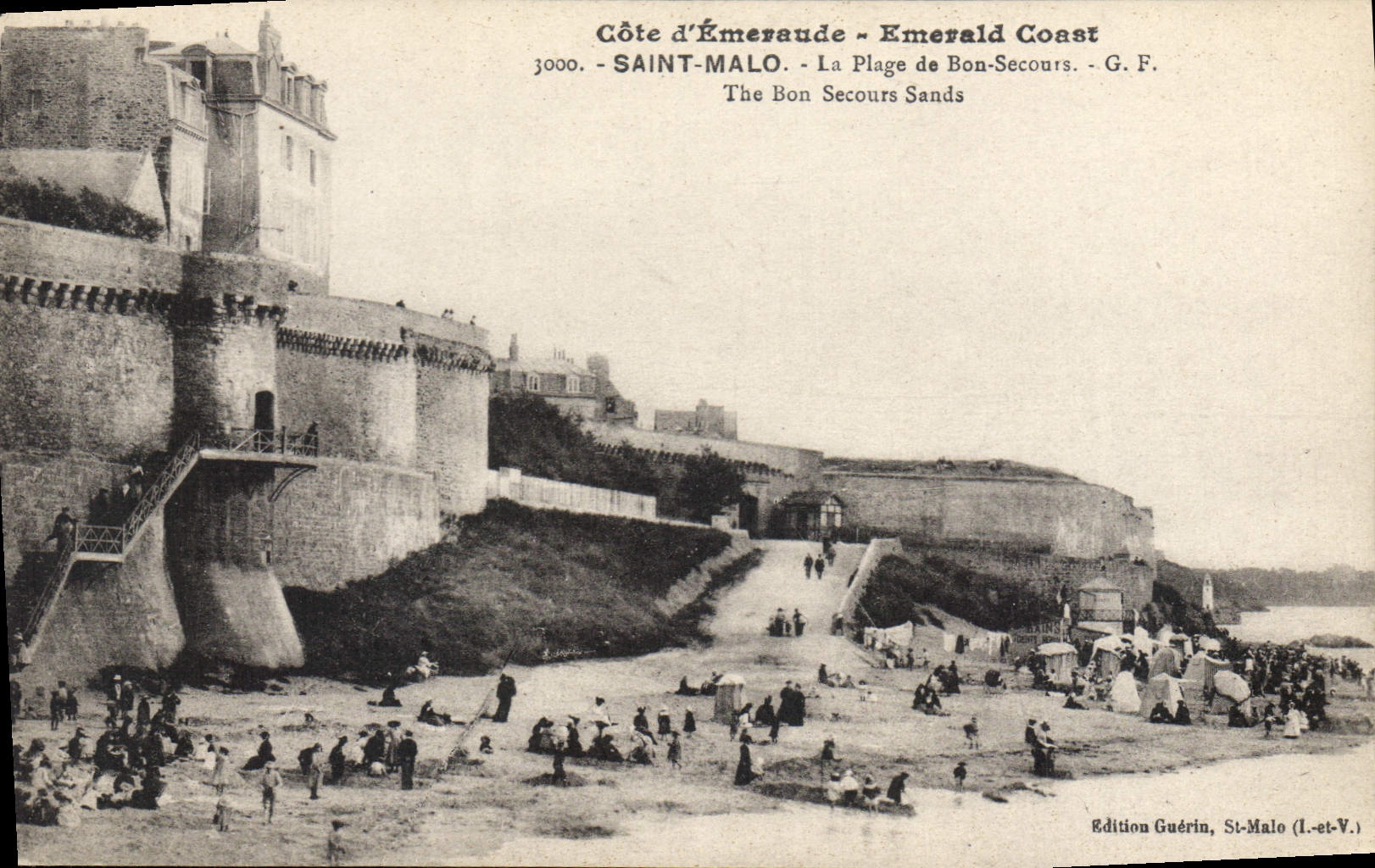 Saint-Malo - La Plage de Bon-Secours - Édition Guérin