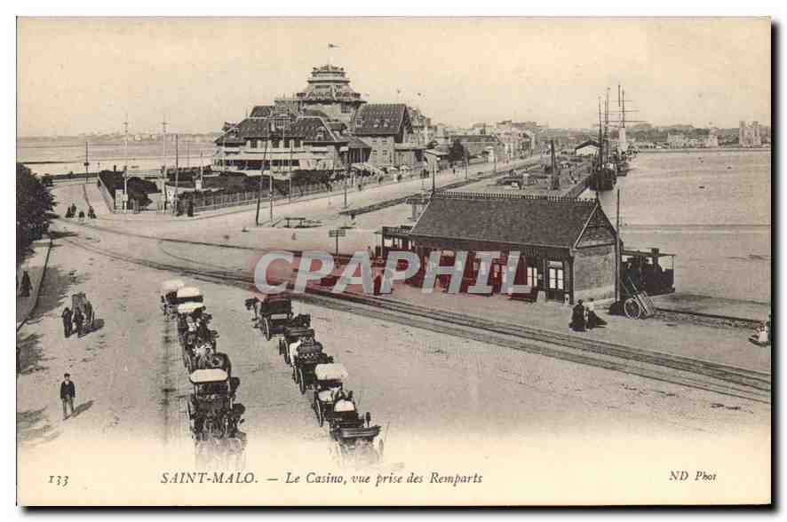 SAINT-MALO — Das Casino, Ansicht vom Wall — ND Phot