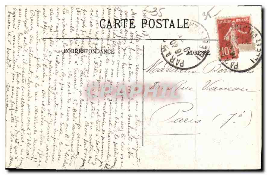 Saint-Malo — La Grande Porte — LL. n°38 — Verso