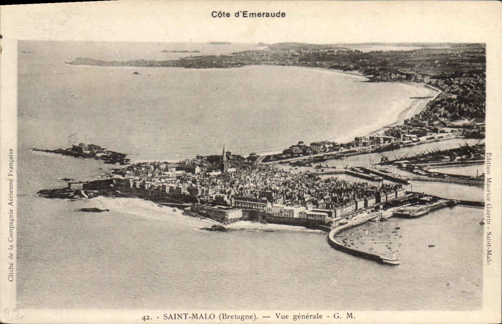 Saint-Malo (Bretagne) — Vue générale — G. M. — Édition Maurice Guérin - Saint-Malo